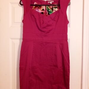 Charlotte Russe Y2K Style Pink Sweetheart Sheath Midi Dress Size Large